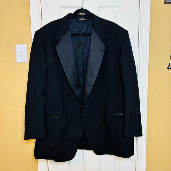 Formal Wear International FWI Tuxedo Jacket 100% Worsted Wool 52L Single Button - Picture 1 of 10